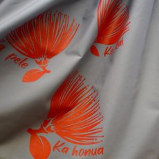 画像3: ・Aloha day Design パウスカート(ライトグレー・レフア柄）フラダンス衣装　７日〜10日営業日後の発送 (3)