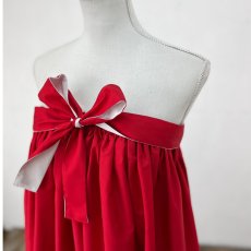 画像5: ・チューブトップ付き　3way ドレス（赤・パラパライ柄）　フラ衣装 (5)
