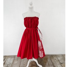 画像6: ・チューブトップ付き　3way ドレス（赤・パラパライ柄）　フラ衣装 (6)