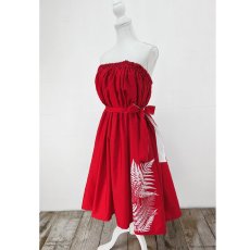 画像7: ・チューブトップ付き　3way ドレス（赤・パラパライ柄）　フラ衣装 (7)