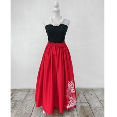 画像2: ・チューブトップ付き　3way ドレス（赤・パラパライ柄）　フラ衣装 (2)