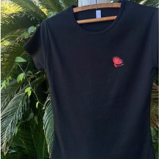 画像1: 半袖フラダンスTシャツ【newレフア(Black)】 (1)