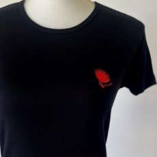 画像2: 半袖フラダンスTシャツ【newレフア(Black)】 (2)