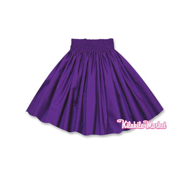 紫色　ケイキ（子供用）無地パウスカート　（ブーゲンビリアパープル）フラダンス衣装